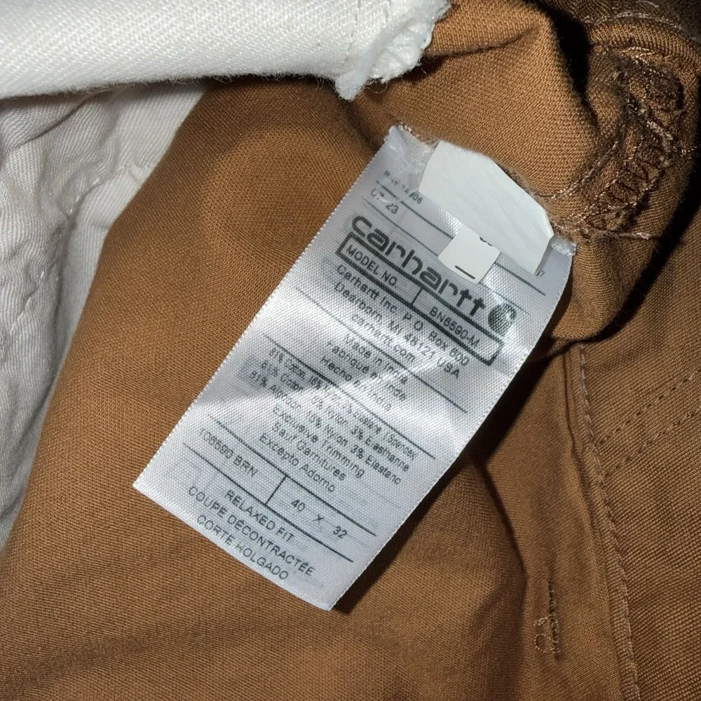 Carhartt Brown Relaxed Fit Men's Pants 40x32